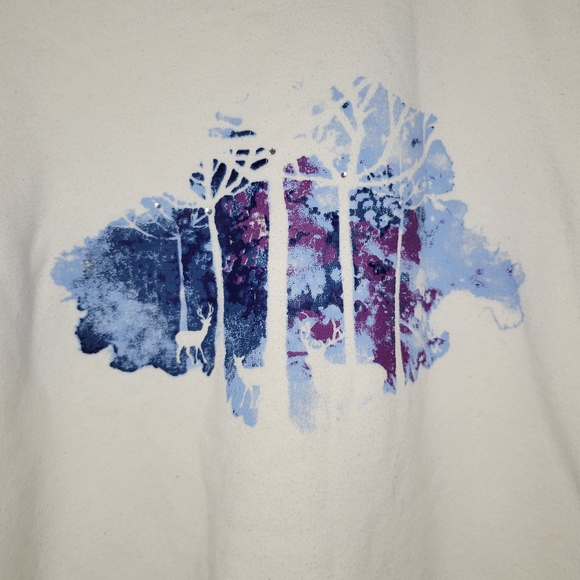 Northern reflections women's crew neck pullover sweatshirt - Picture 3 of 10